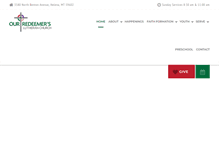 Tablet Screenshot of ourredeemerlives.org